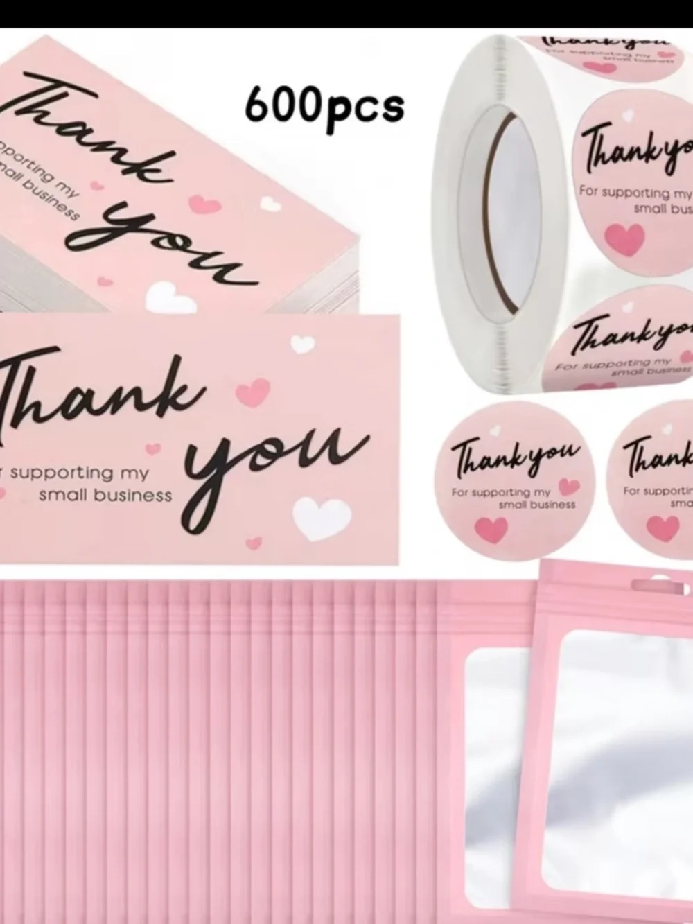 600pcs Pink 